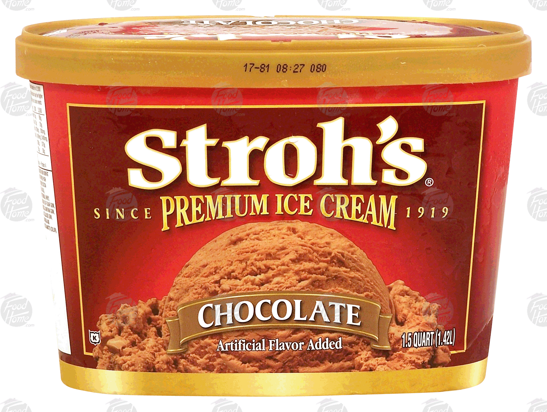 Stroh's  chocolate flavor ice cream Full-Size Picture